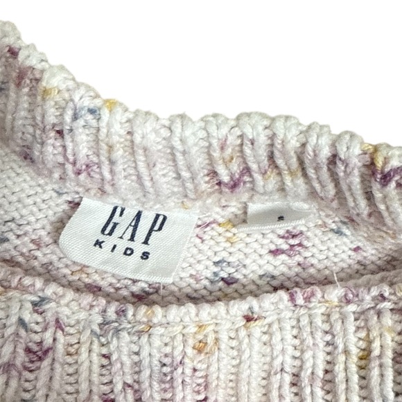 Gap Kids Speckled Knit Sweater‎ Crewneck Long Sleeve Pullover Girls Size S - Picture 2 of 5